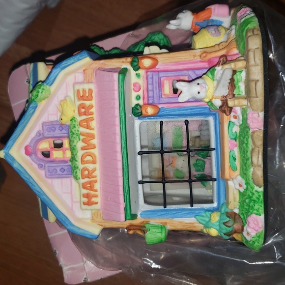 NIB vintage  Easter village Cottondale cottages "hardware store" - Picture 2 of 3